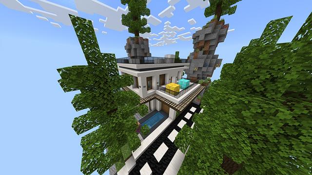 Screenshot of the Minecraft Bedrock Marketplace product Millionaire Skyblock created by Odyssey Builds.
