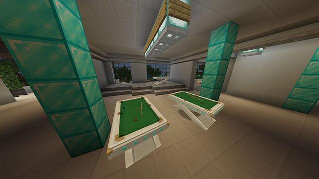 Screenshot of the Minecraft Bedrock Marketplace product Modern Diamond Mansion created by Odyssey Builds.