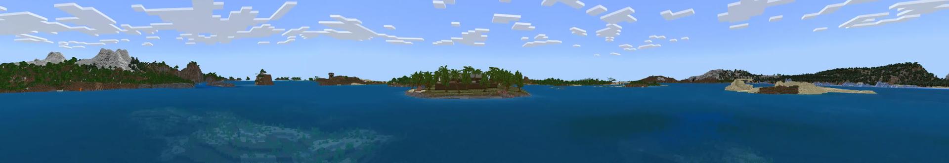 Panorama of the Minecraft Bedrock Marketplace product Modern Millionaire Mansion created by Odyssey Builds.