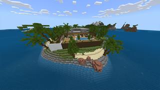 Screenshot of the Minecraft Bedrock Marketplace product Modern Millionaire Mansion created by Odyssey Builds.