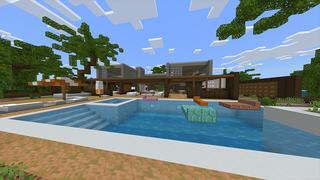 Screenshot of the Minecraft Bedrock Marketplace product Modern Millionaire Mansion created by Odyssey Builds.
