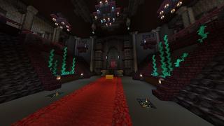 Screenshot of the Minecraft Bedrock Marketplace product Nether Castle created by Odyssey Builds.