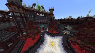 Screenshot of the Minecraft Bedrock Marketplace product Nether Castle created by Odyssey Builds.