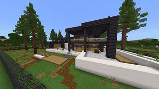 Screenshot of the Minecraft Bedrock Marketplace product Netherite Mansion created by Odyssey Builds.