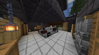 Screenshot of the Minecraft Bedrock Marketplace product Netherite Mansion created by Odyssey Builds.