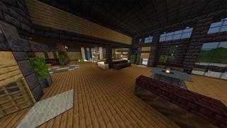 Screenshot of the Minecraft Bedrock Marketplace product Netherite Mansion created by Odyssey Builds.
