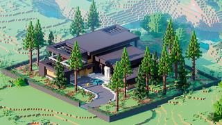 Thumbnail of the Minecraft Bedrock Marketplace product Netherite Mansion created by Odyssey Builds.