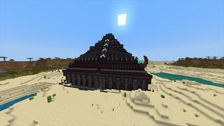 Screenshot of the Minecraft Bedrock Marketplace product Netherite Pyramid created by Odyssey Builds.