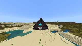 Screenshot of the Minecraft Bedrock Marketplace product Netherite Pyramid created by Odyssey Builds.