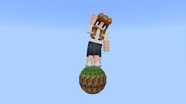 Screenshot of the Minecraft Bedrock Marketplace product One Sphere Skyblock created by Odyssey Builds.