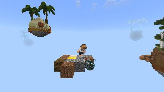 Screenshot of the Minecraft Bedrock Marketplace product One Sphere Skyblock created by Odyssey Builds.