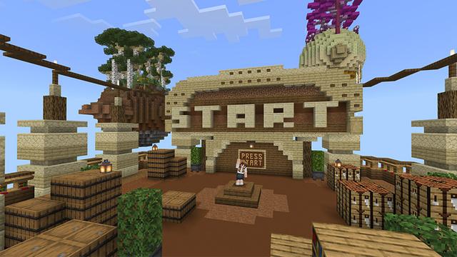 Screenshot of the Minecraft Bedrock Marketplace product One Sphere Skyblock created by Odyssey Builds.
