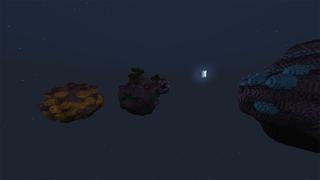 Screenshot of the Minecraft Bedrock Marketplace product OP Planets created by Odyssey Builds.