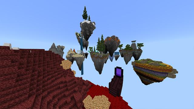Screenshot of the Minecraft Bedrock Marketplace product OP Skyblock created by Odyssey Builds.