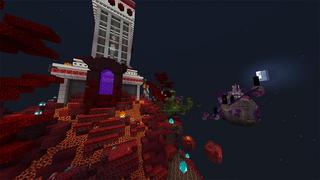 Screenshot of the Minecraft Bedrock Marketplace product Survie des planètes created by Odyssey Builds.