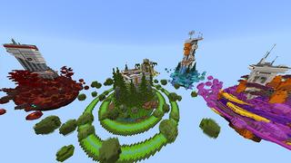 Screenshot of the Minecraft Bedrock Marketplace product Survie des planètes created by Odyssey Builds.