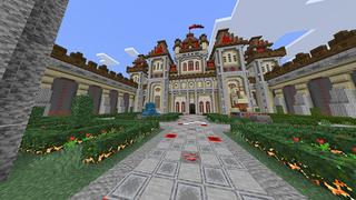 Screenshot of the Minecraft Bedrock Marketplace product Redstone Castle created by Odyssey Builds.