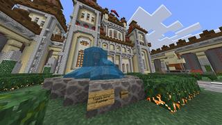 Screenshot of the Minecraft Bedrock Marketplace product Redstone Castle created by Odyssey Builds.