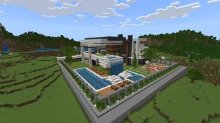 Screenshot of the Minecraft Bedrock Marketplace product Rich Life Mansion created by Odyssey Builds.