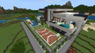 Screenshot of the Minecraft Bedrock Marketplace product Rich Life Mansion created by Odyssey Builds.