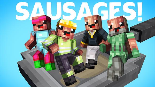 Thumbnail of the Minecraft Bedrock Marketplace product Sausages! created by Odyssey Builds.