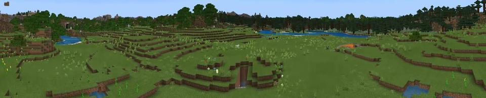 Panorama of the Minecraft Bedrock Marketplace product Secret Underground Mansion created by Odyssey Builds.