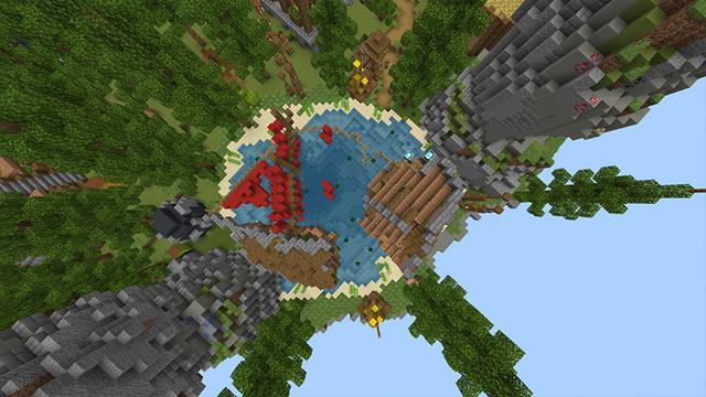 Screenshot of the Minecraft Bedrock Marketplace product Shipwreck Skyblock created by Odyssey Builds.