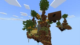 Screenshot of the Minecraft Bedrock Marketplace product Sky BEElock created by Odyssey Builds.