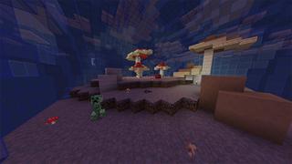 Screenshot of the Minecraft Bedrock Marketplace product Skyblock Bubbles created by Odyssey Builds.