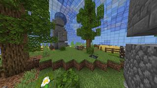 Screenshot of the Minecraft Bedrock Marketplace product Skyblock Bubbles created by Odyssey Builds.