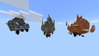 Screenshot of the Minecraft Bedrock Marketplace product Skyblock but Upside Down created by Odyssey Builds.
