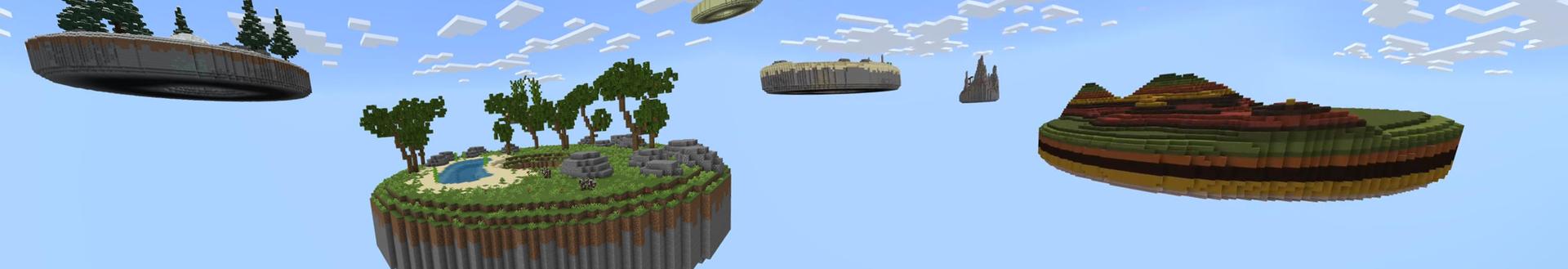 Panorama of the Minecraft Bedrock Marketplace product Skyblock: Donuts created by Odyssey Builds.