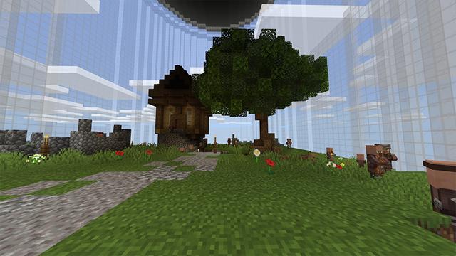 Screenshot of the Minecraft Bedrock Marketplace product Skyblock Jars created by Odyssey Builds.