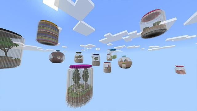 Screenshot of the Minecraft Bedrock Marketplace product Skyblock Jars created by Odyssey Builds.
