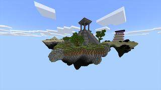 Screenshot of the Minecraft Bedrock Marketplace product Skyblock Temples created by Odyssey Builds.