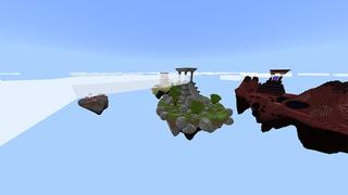 Screenshot of the Minecraft Bedrock Marketplace product Skyblock Temples created by Odyssey Builds.