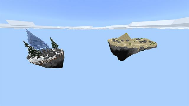 Screenshot of the Minecraft Bedrock Marketplace product Skyblock Temples created by Odyssey Builds.