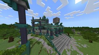 Screenshot of the Minecraft Bedrock Marketplace product Slime Temple created by Odyssey Builds.
