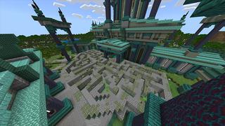 Screenshot of the Minecraft Bedrock Marketplace product Slime Temple created by Odyssey Builds.