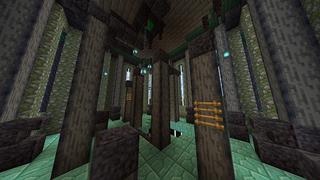 Screenshot of the Minecraft Bedrock Marketplace product Slime Temple created by Odyssey Builds.