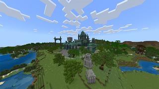 Screenshot of the Minecraft Bedrock Marketplace product Slime Temple created by Odyssey Builds.