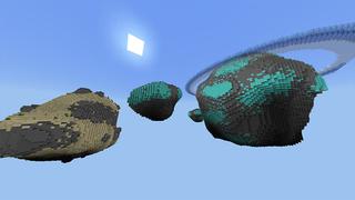 Screenshot of the Minecraft Bedrock Marketplace product Solar Planets created by Odyssey Builds.