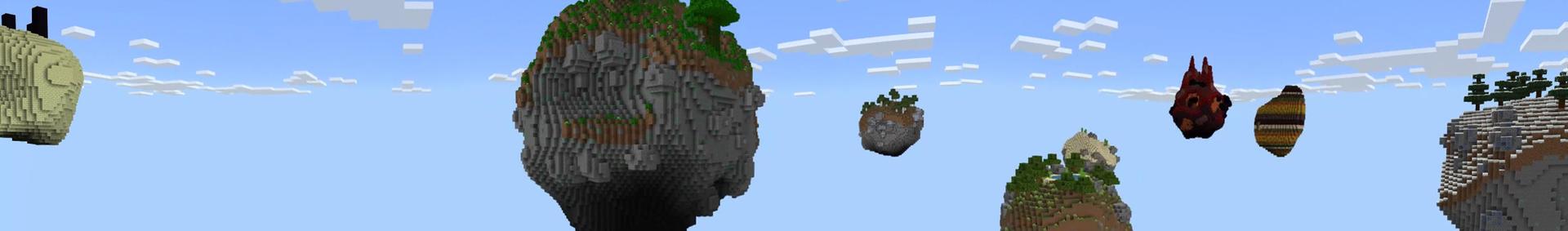Panorama of the Minecraft Bedrock Marketplace product Spaceblock Biomes created by Odyssey Builds.