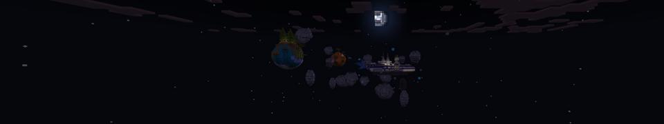 Panorama of the Minecraft Bedrock Marketplace product Spaceship Survival created by Odyssey Builds.