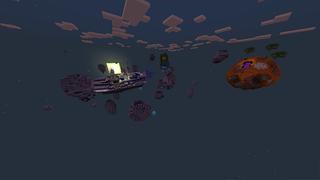 Screenshot of the Minecraft Bedrock Marketplace product Spaceship Survival created by Odyssey Builds.