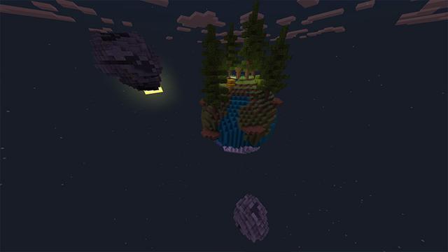 Screenshot of the Minecraft Bedrock Marketplace product Spaceship Survival created by Odyssey Builds.