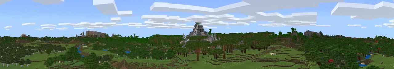 Panorama of the Minecraft Bedrock Marketplace product Spider Temple created by Odyssey Builds.