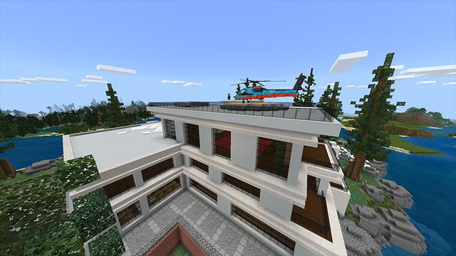Screenshot of the Minecraft Bedrock Marketplace product Superhero Base created by Odyssey Builds.
