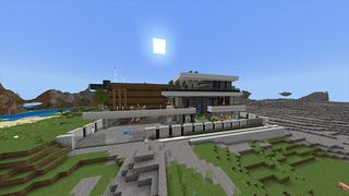 Screenshot of the Minecraft Bedrock Marketplace product Superhero Mansion created by Odyssey Builds.