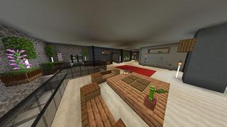 Screenshot of the Minecraft Bedrock Marketplace product Superhero Mansion created by Odyssey Builds.